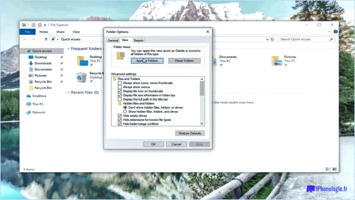 Comment restaurer un dossier utilisateur dans Windows 10?