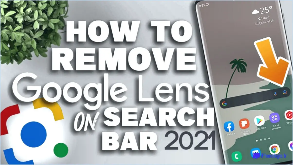 Comment supprimer google lens d'android?