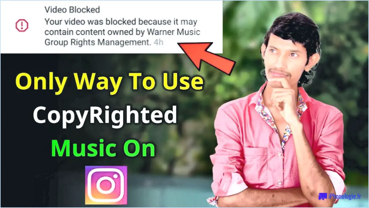 Comment utiliser légalement de la musique protégée par le droit d'auteur sur instagram?
