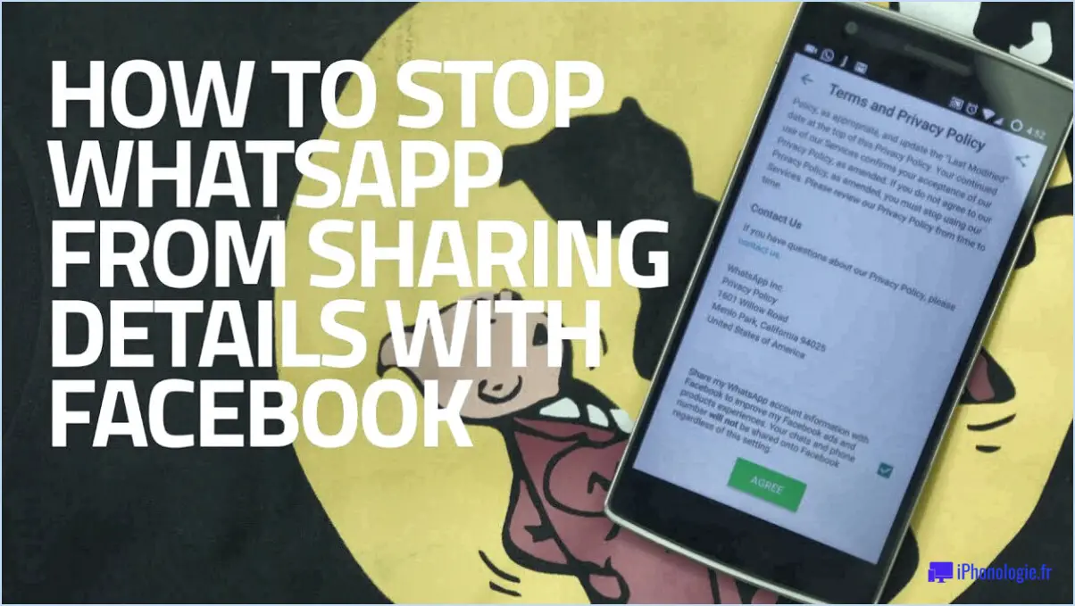 Comment vérifier si WhatsApp partage vos informations avec Facebook?
