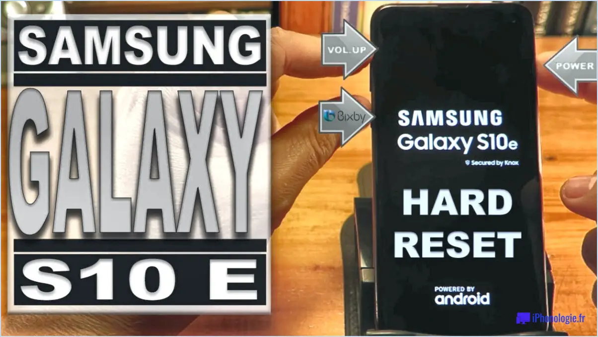 Galaxy S10e : Soft & Hard Reset?