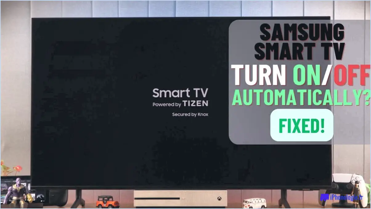 Pourquoi mon téléviseur samsung s'allume-t-il automatiquement?