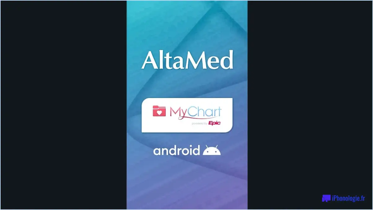 S'installer dans l'application MyChart pour Android?