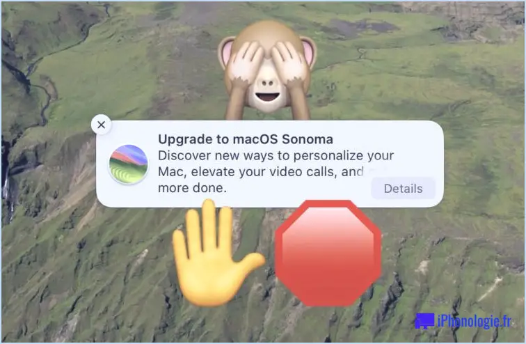 Comment arrêter les notifications pour passer à MacOS Sonoma