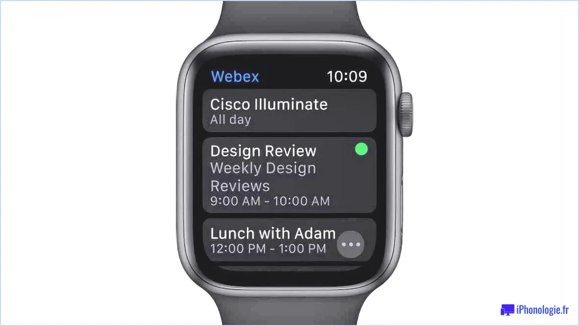 Webex Apple Watch