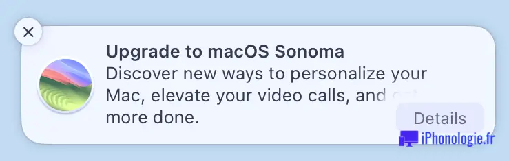 Comment masquer la mise à niveau vers les notifications de macOS Sonoma sur Mac