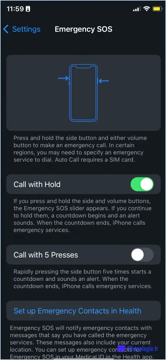 Comment activer ou désactiver les alertes d'urgence sur votre iphone?