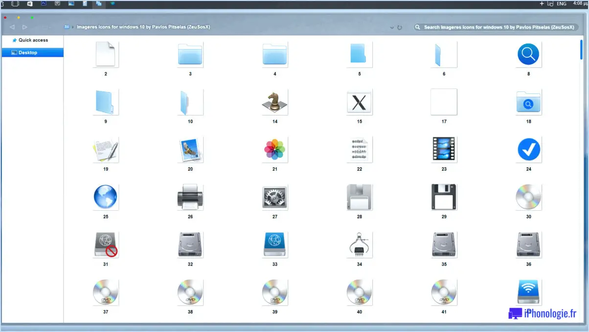 Comment changer l'icône d'un dossier dans windows 10 8 7 vista?
