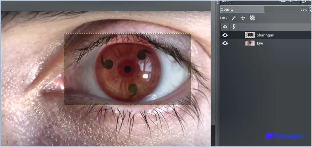 Comment fait-on pour créer des yeux rouges dans Photoshop?