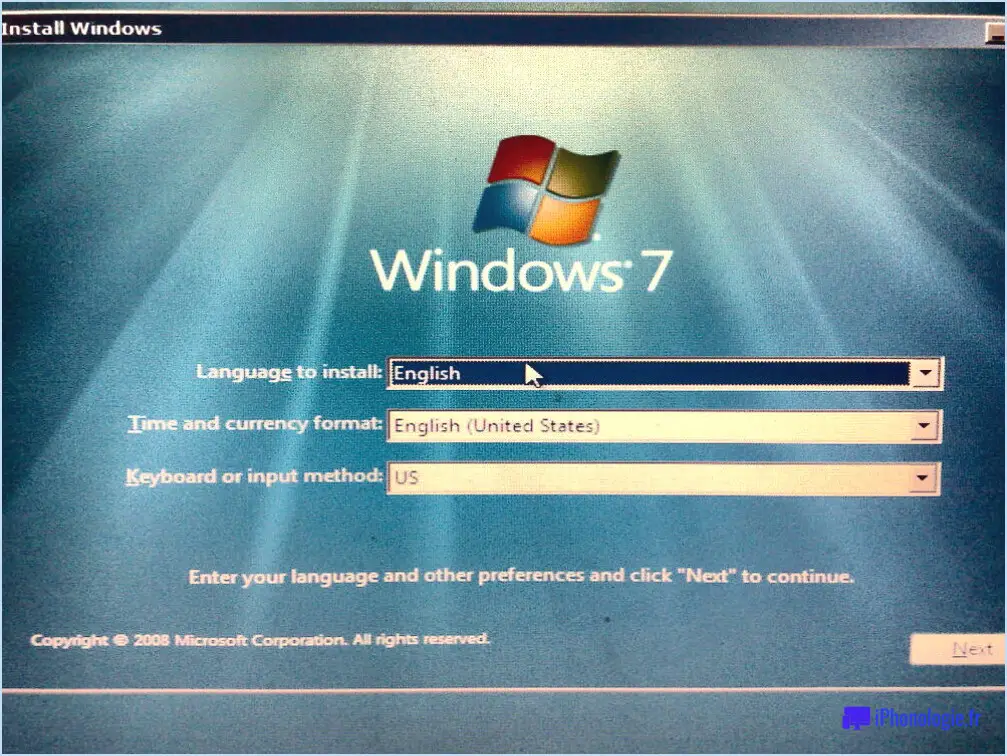 Comment formater et réinstaller Windows 7?