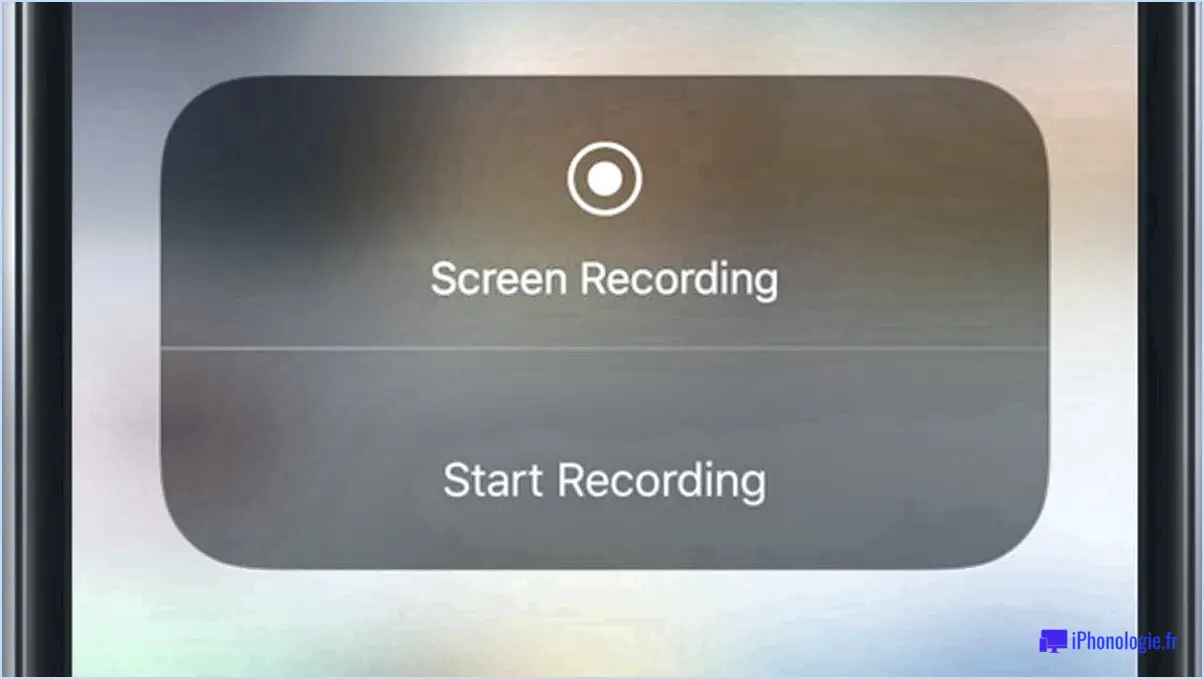 Comment récupérer un enregistrement d'écran non sauvegardé sur l'iPhone?