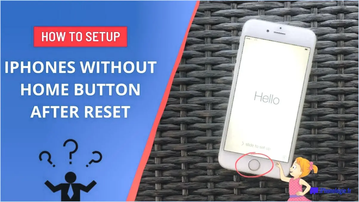 Comment réinitialiser l'iphone sans le bouton home?