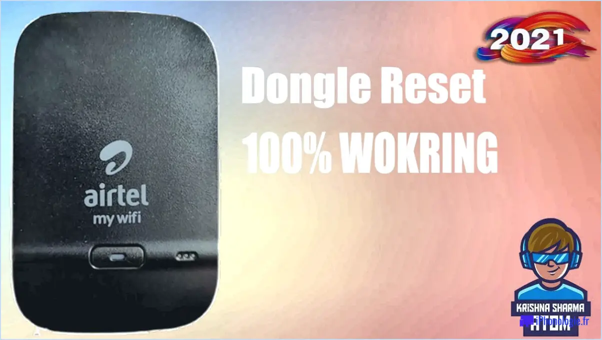 Comment reprogrammer mon dongle?