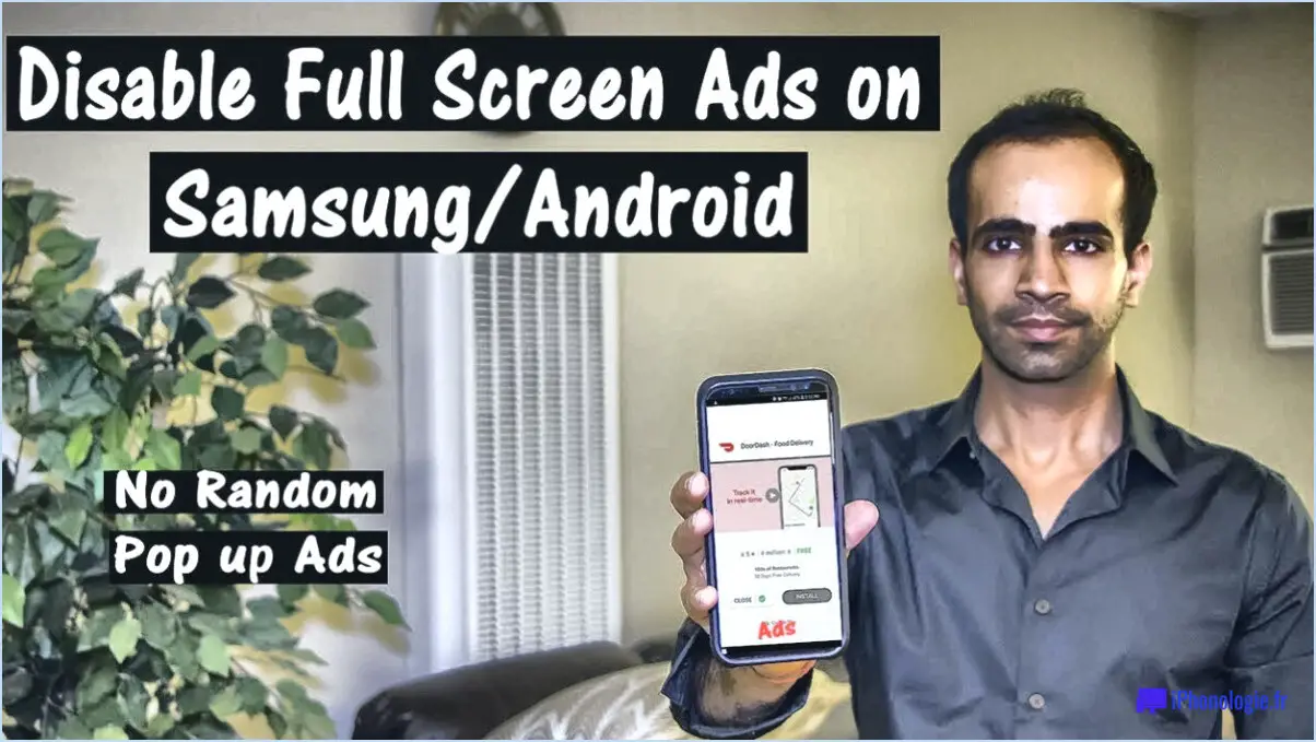 Comment se débarrasser des publicités en plein écran sur android?