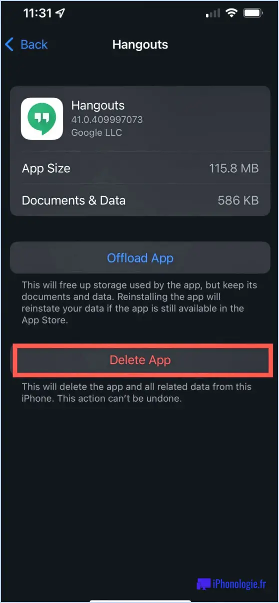 Comment supprimer définitivement les données d'une application sur l'iphone?