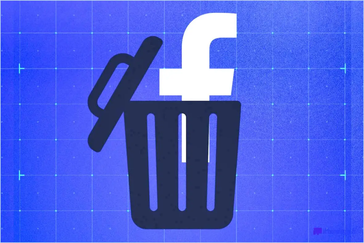 Comment supprimer des archives sur facebook?
