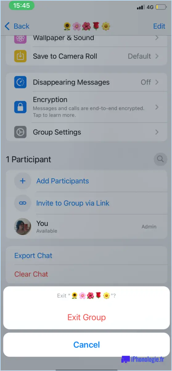 Comment supprimer un message dans un groupe whatsapp par l'administrateur?