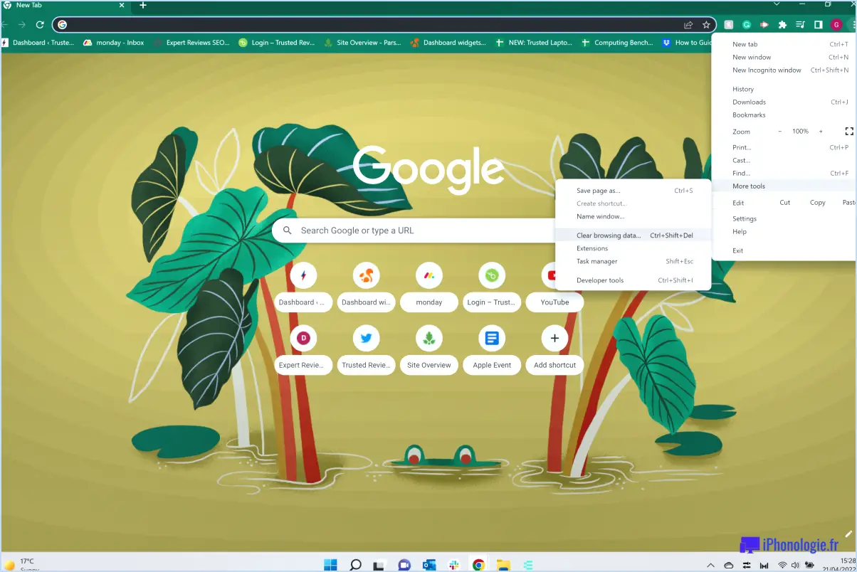 Comment définir la page d'accueil dans Google Chrome?