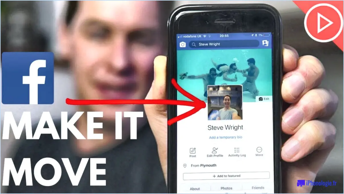 Comment faire une vidéo de profil sur facebook?
