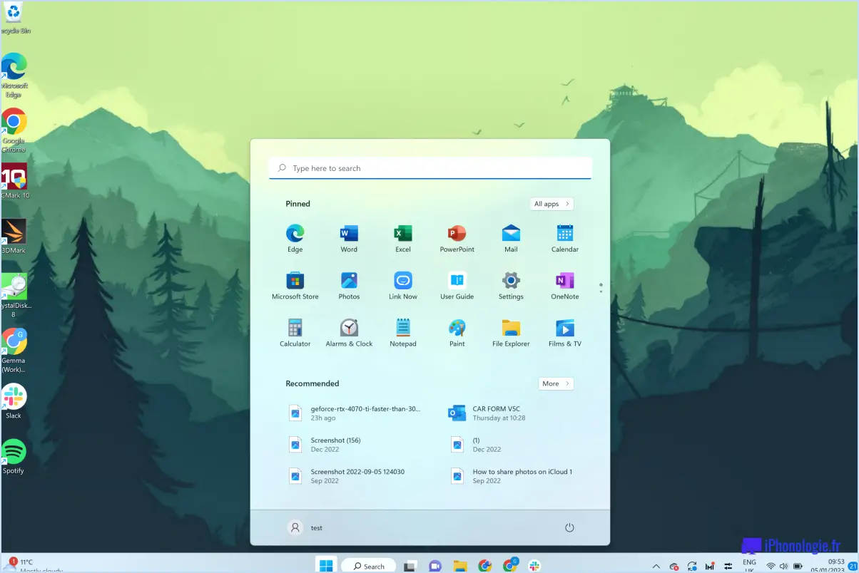 Comment regrouper les applications dans des dossiers dans le menu démarrer de windows 11?