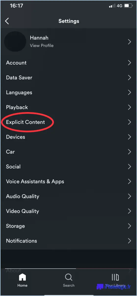 Comment restreindre le contenu explicite sur spotify?