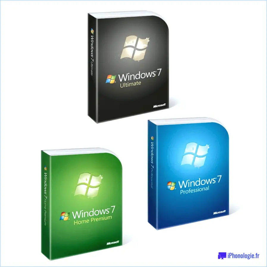 Différence entre windows 7 home premium professional ultimate editions?