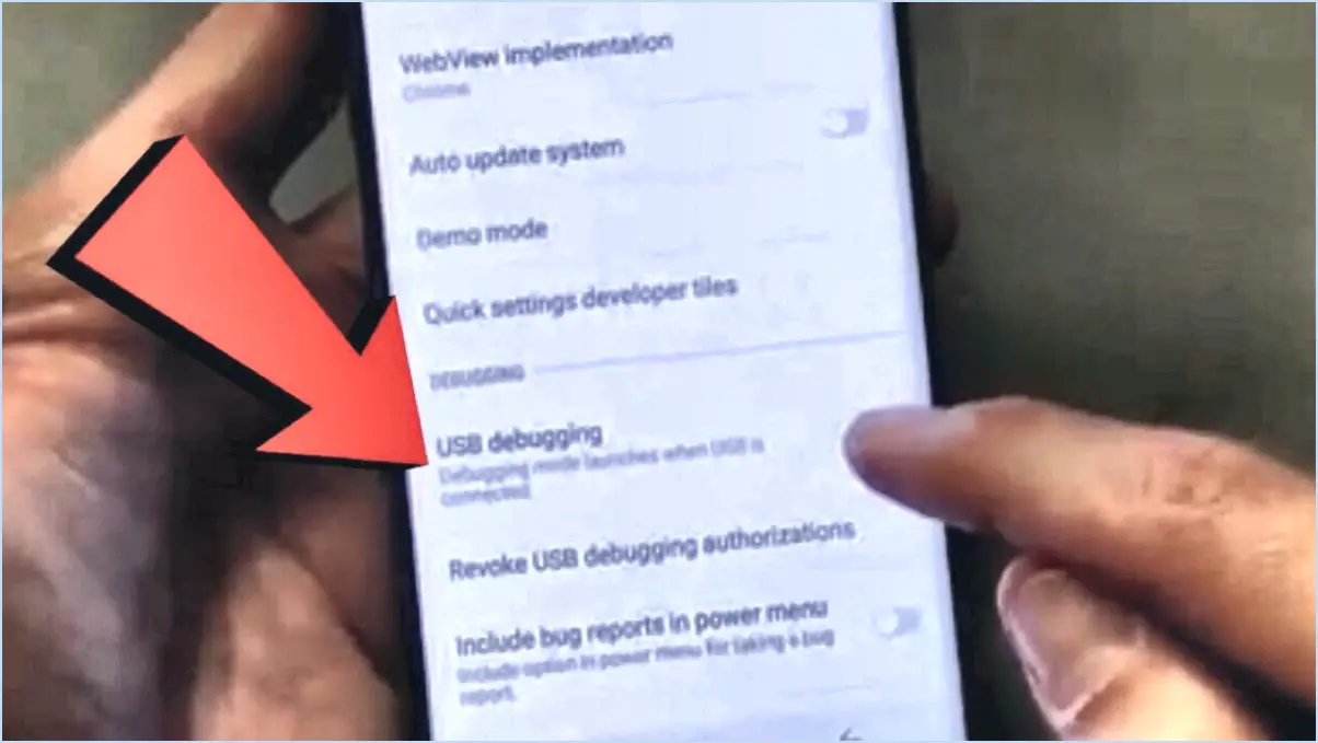 Comment activer le débogage USB sur le Galaxy Note 5?