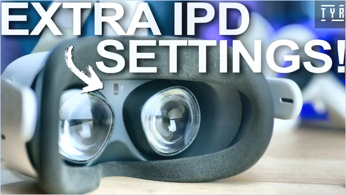 Comment ajuster la position de l'objectif VR Oculus Quest 2?