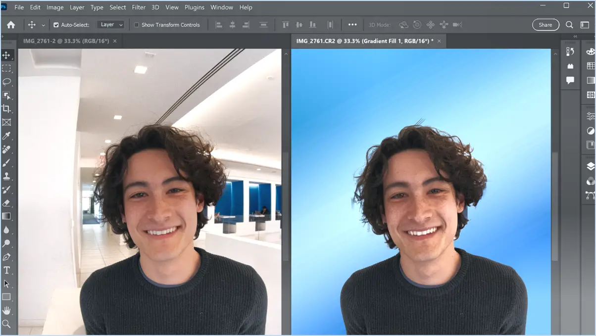 Comment changer l'arrière-plan dans photoshop elements 2018?