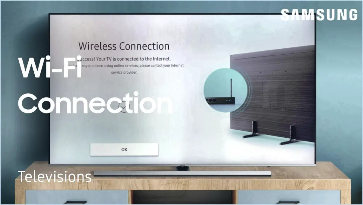 Comment configurer l'internet sans fil sur un téléviseur Samsung led?