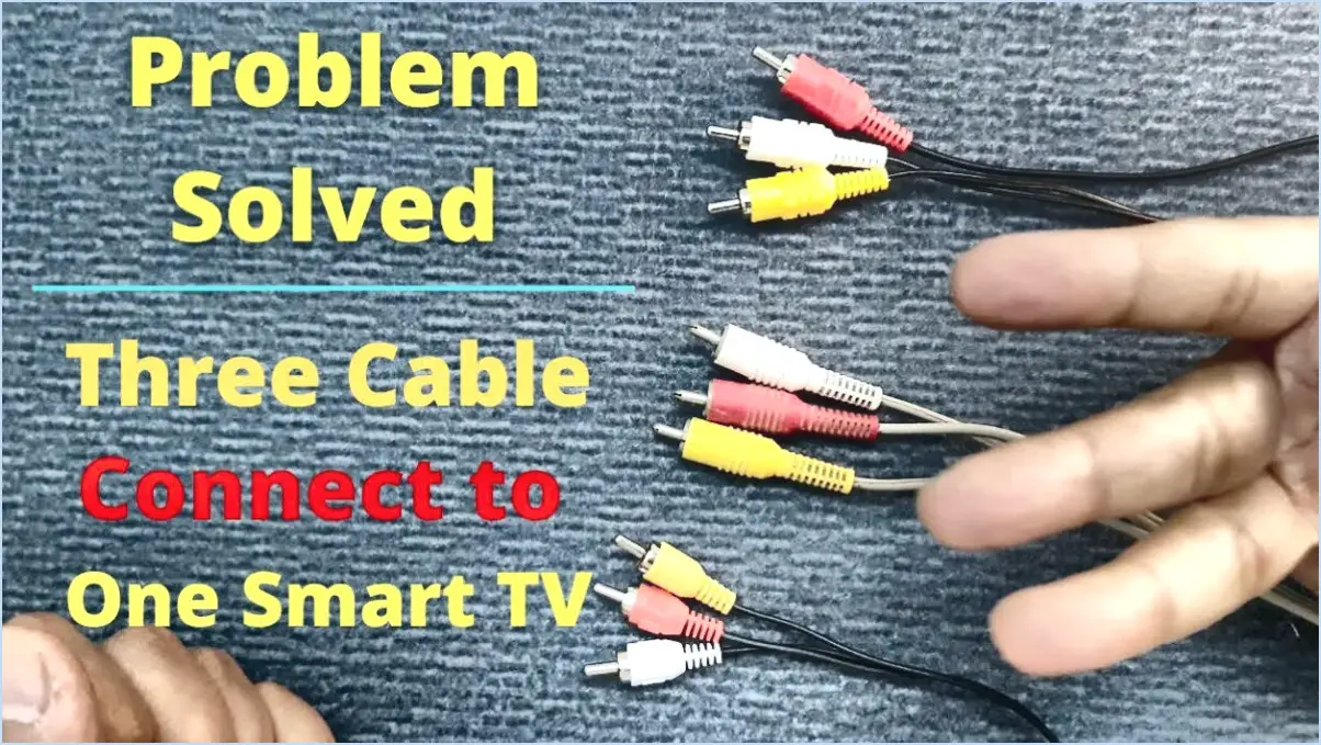 Comment connecter un câble AV à un téléviseur samsung?
