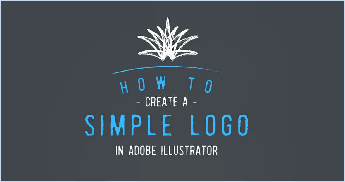 Comment créer un logo simple dans photoshop?