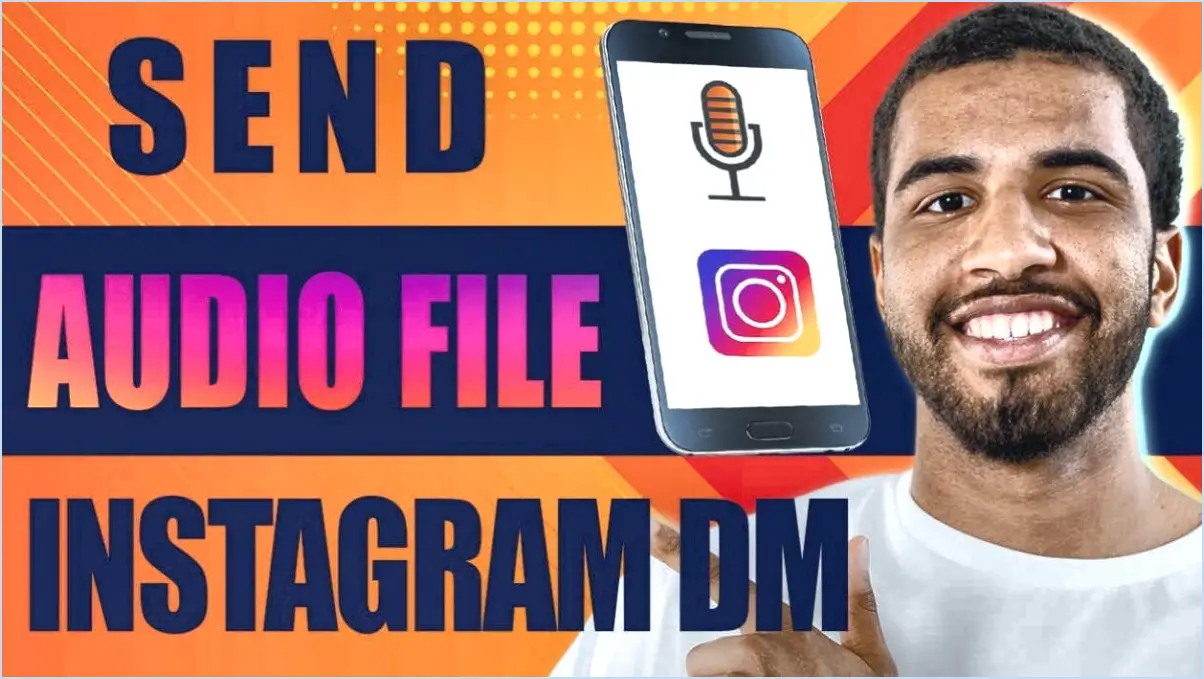 Comment envoyer un fichier Mp3 sur Instagram Dm?