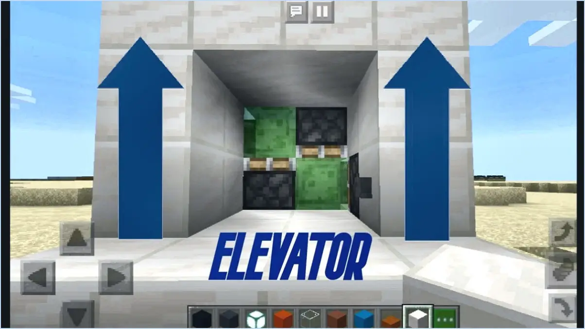 Comment faire un ascenseur dans minecraft ps4?