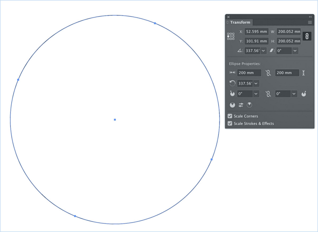 Comment faire un cercle parfait dans illustrator?