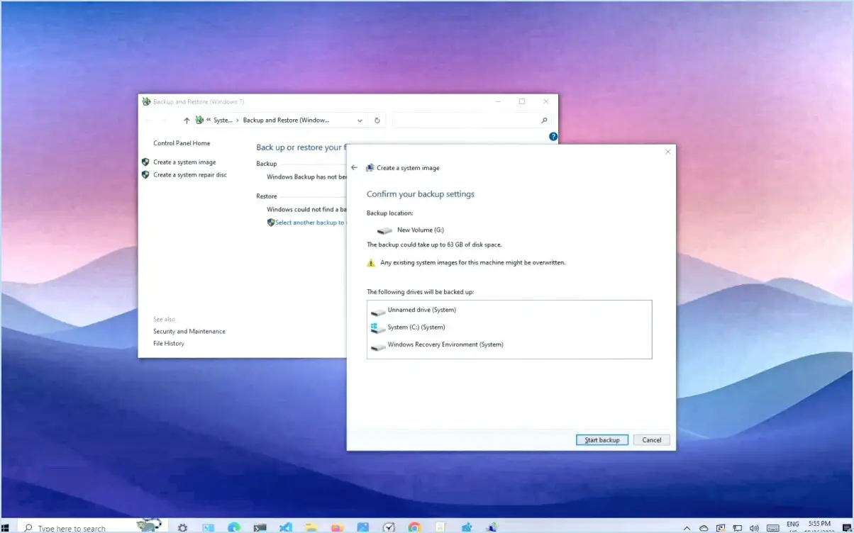 Comment faire une sauvegarde complète de Windows 10?