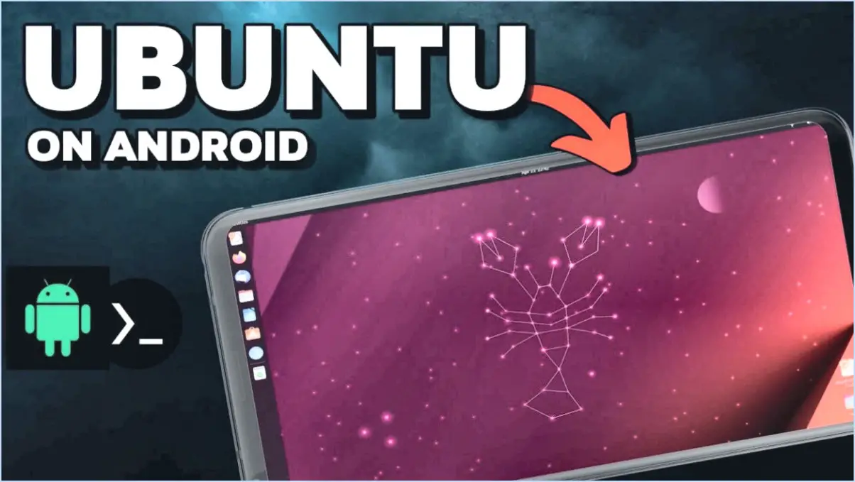 Comment installer ubuntu sur android sans root?