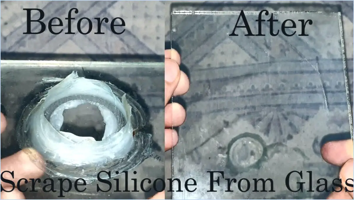 Comment nettoyer le silicone sur le verre?