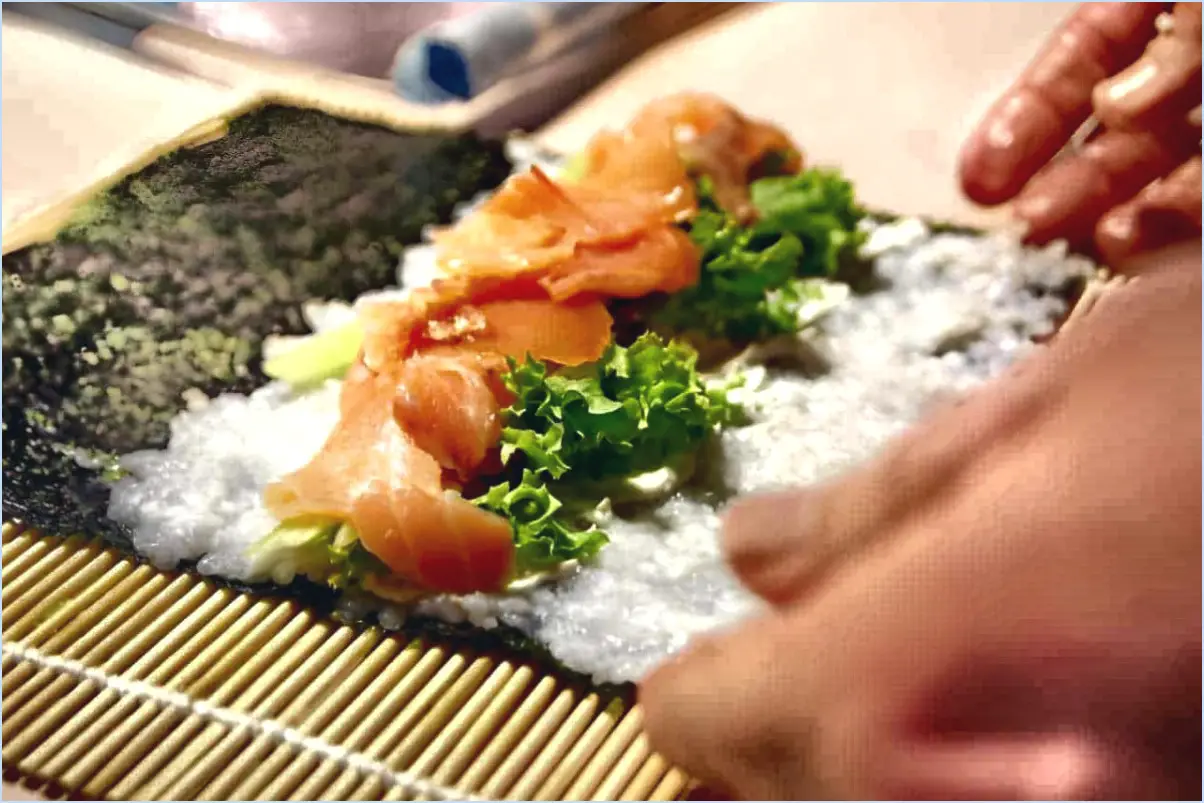 Comment nettoyer le tapis à sushis?