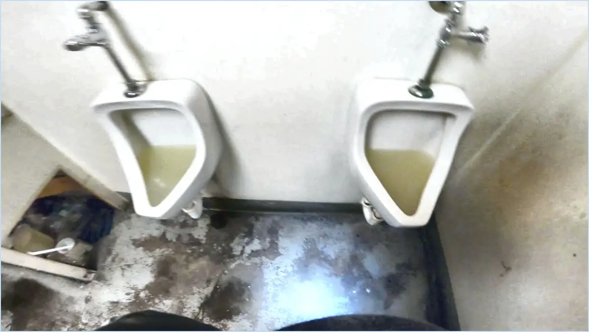 Comment nettoyer les accumulations dans l'urinoir?