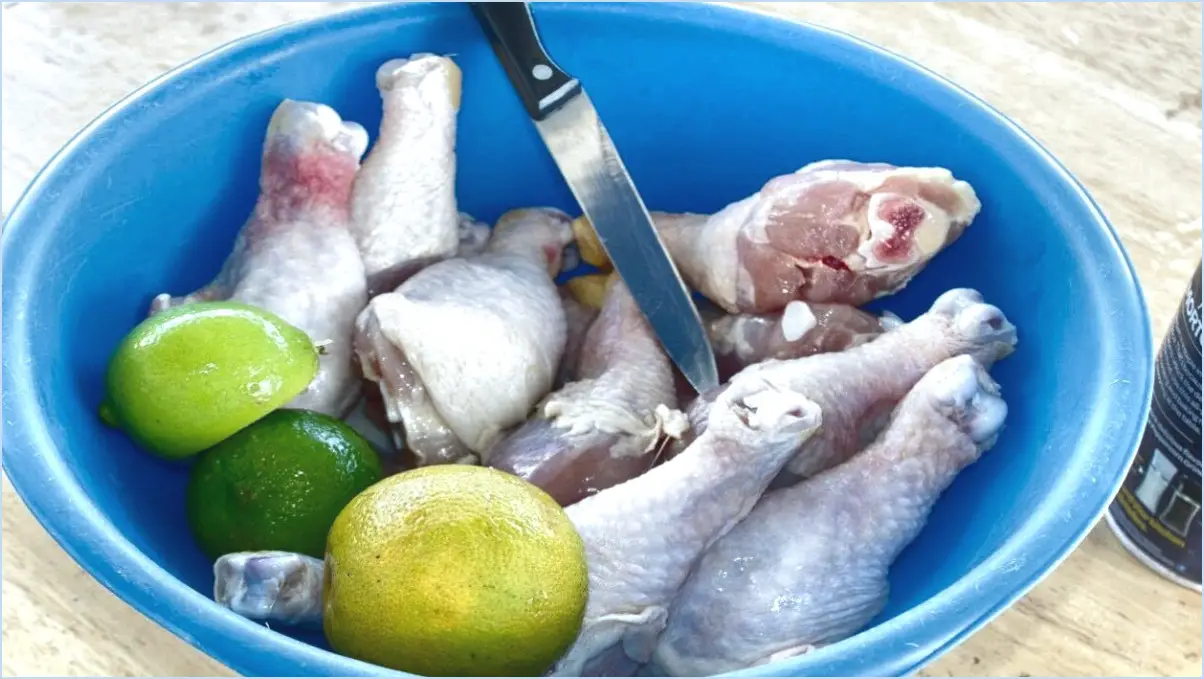 Comment nettoyer les cuisses de poulet?
