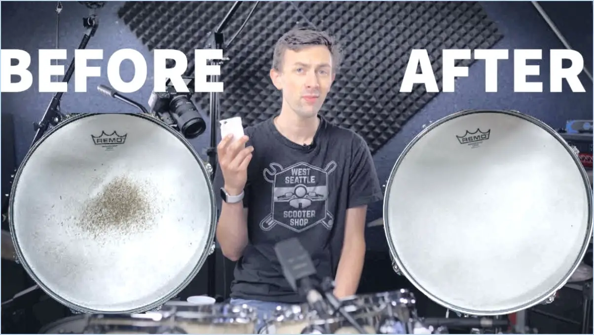 Comment nettoyer les peaux de tambour?