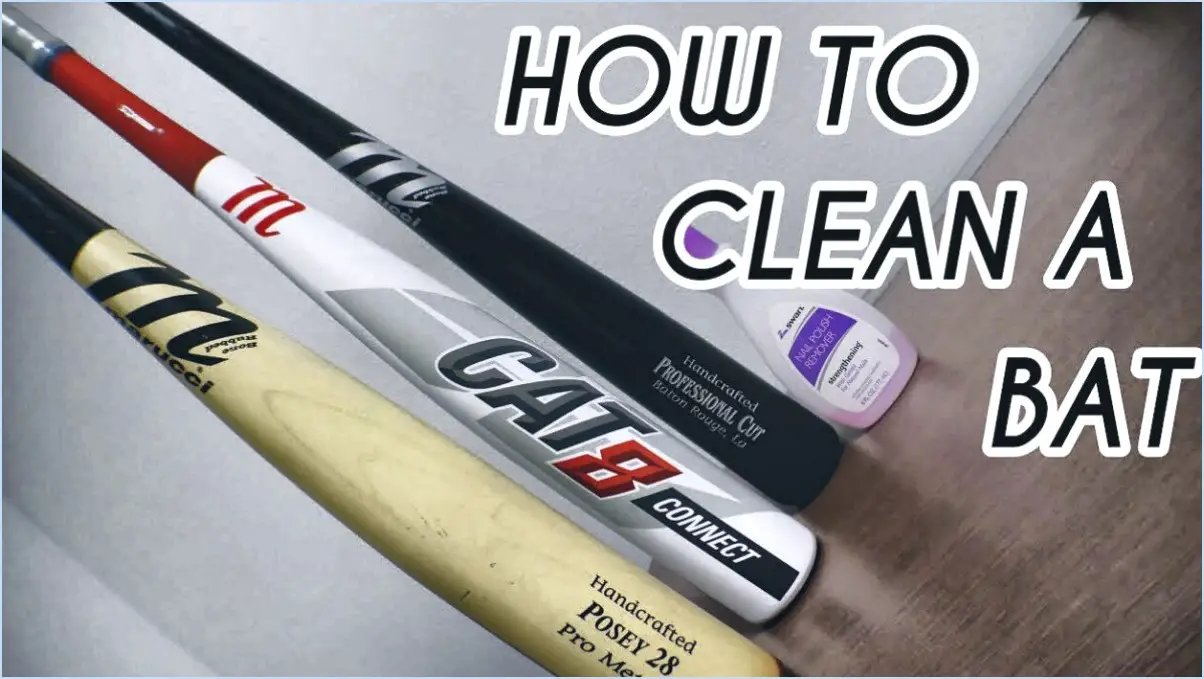 Comment nettoyer une batte de baseball?
