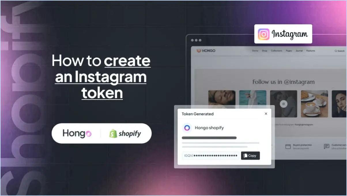 Comment obtenir un jeton d'accès à Instagram pour Shopify?