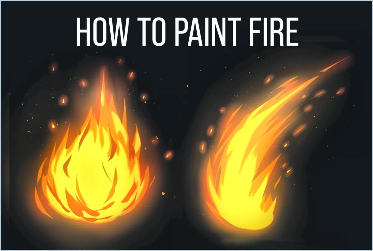 Comment peindre un feu dans photoshop?