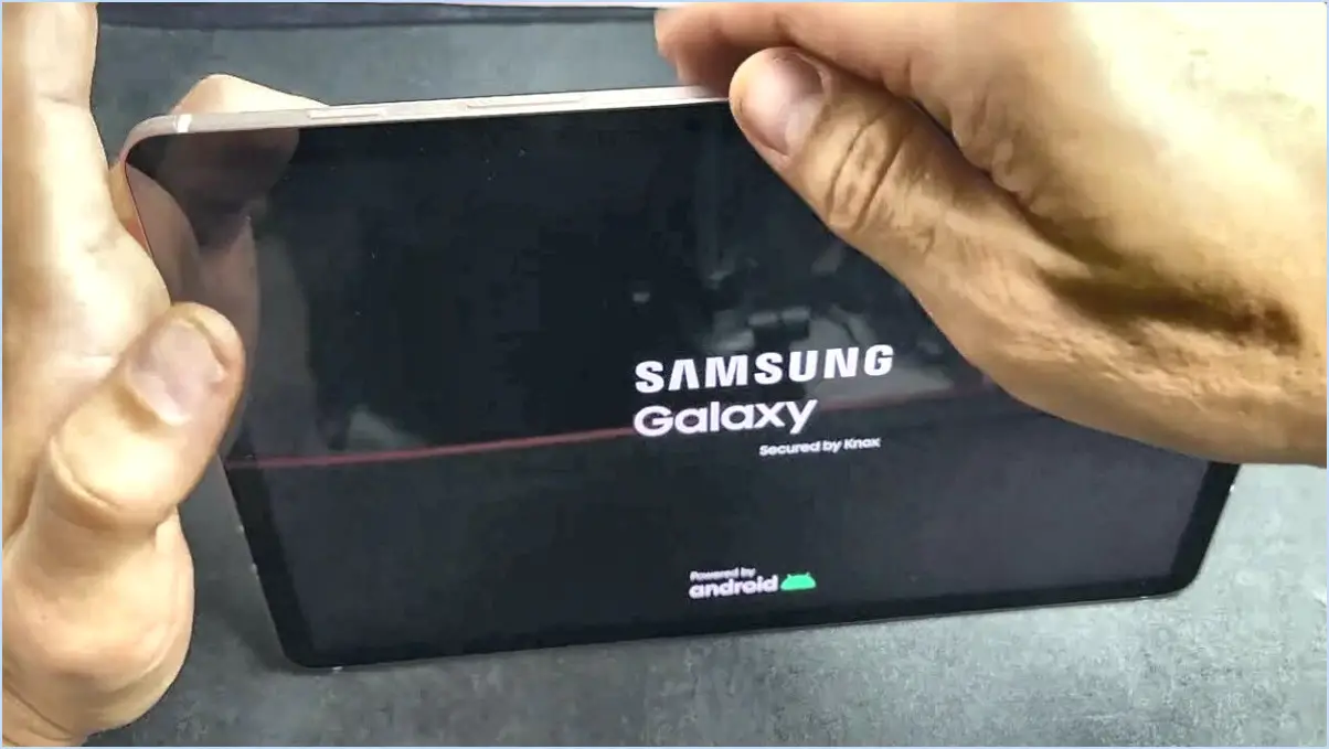 Comment réinitialiser la tablette Galaxy Tab S8?