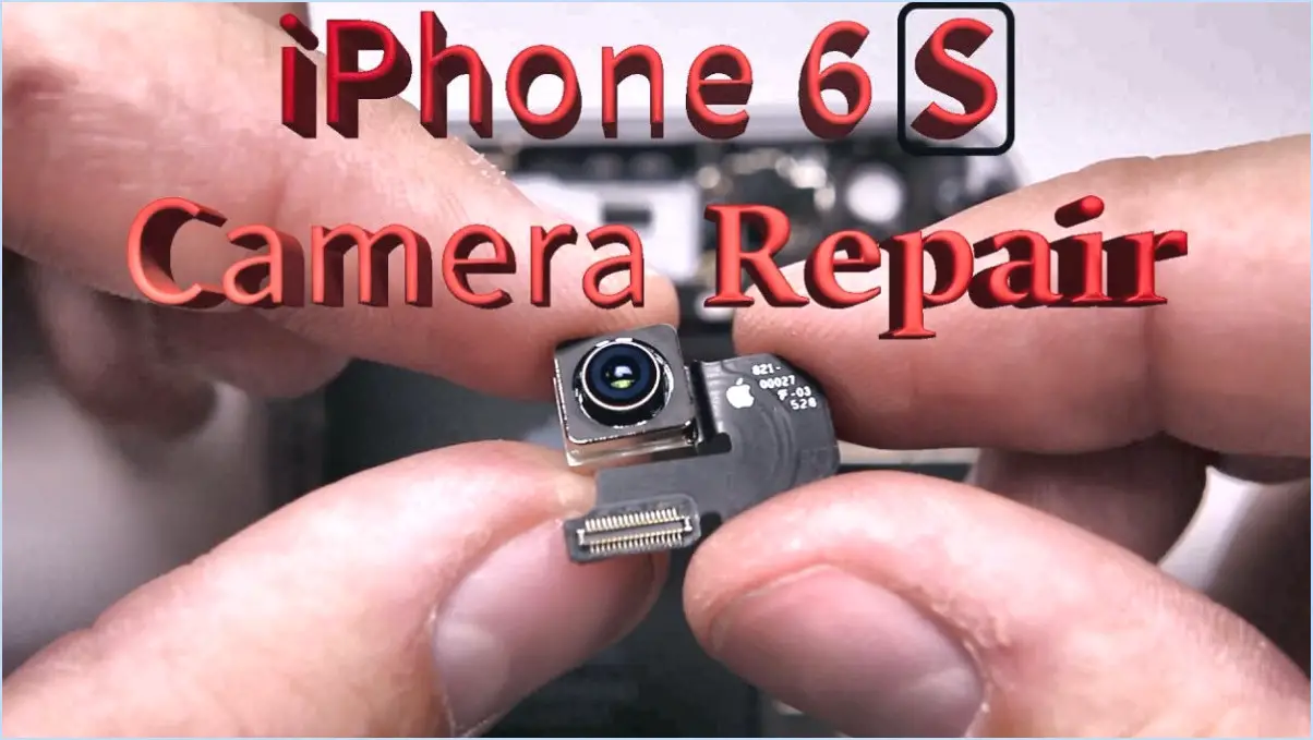 Comment remplacer l'objectif de l'appareil photo de l'iphone 6?
