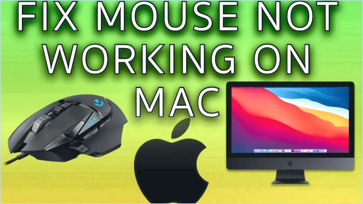 Comment réparer la souris qui ne fonctionne pas sur un ordinateur windows 10?