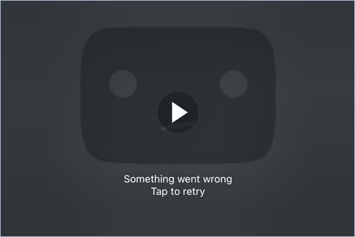 Comment réparer l'erreur youtube quelque chose s'est mal passé?