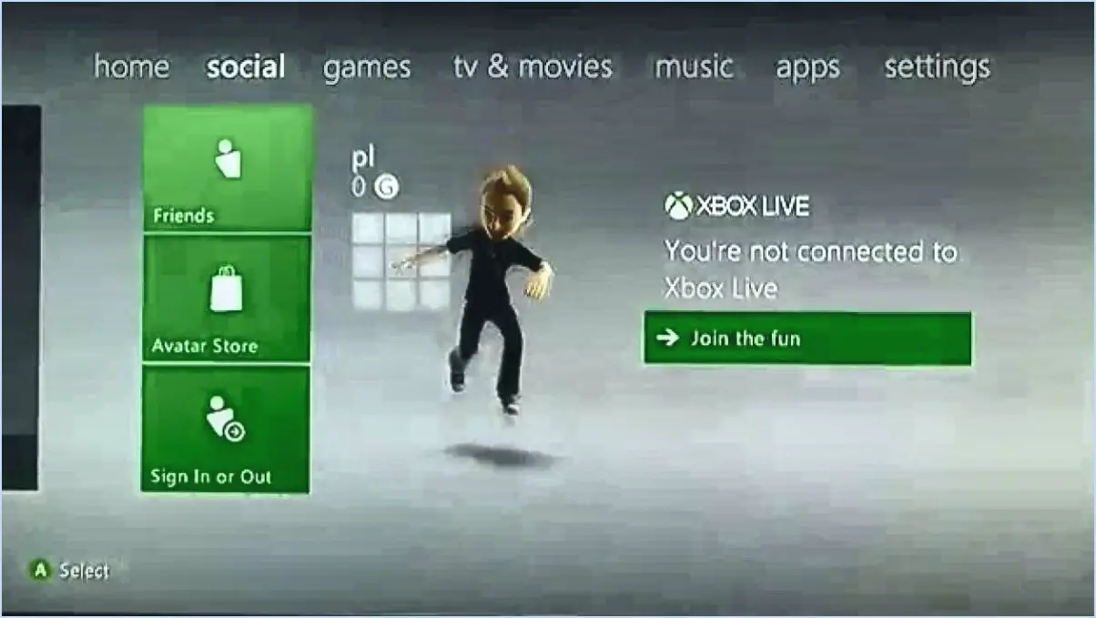 Comment se déconnecter de Xbox Live en tant qu'invité?